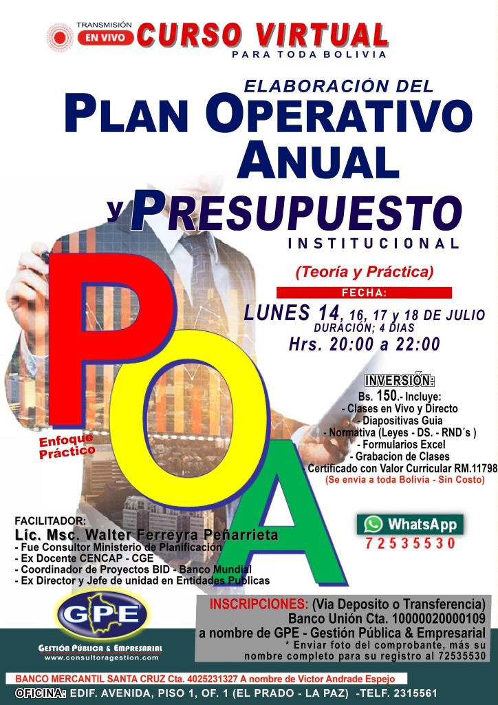 1. POA PRESUPUESTO V
