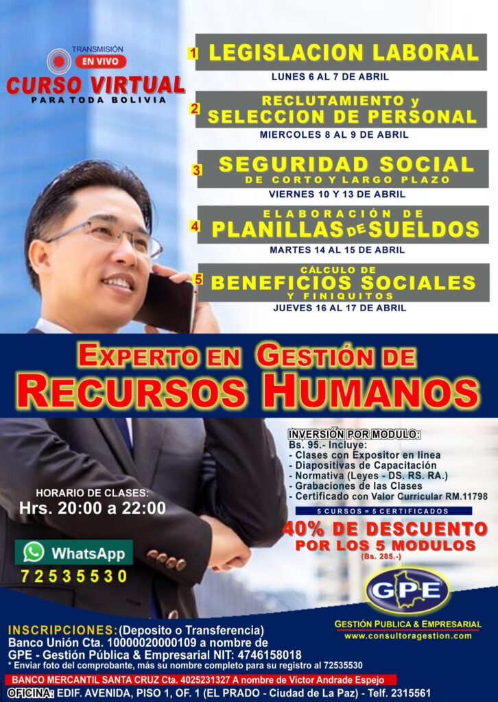 4. EXPERTO EN RR HH V