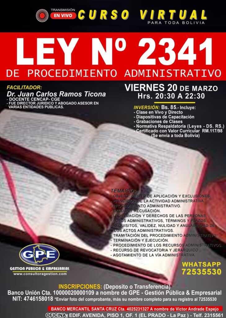 6. LEY 2341 V